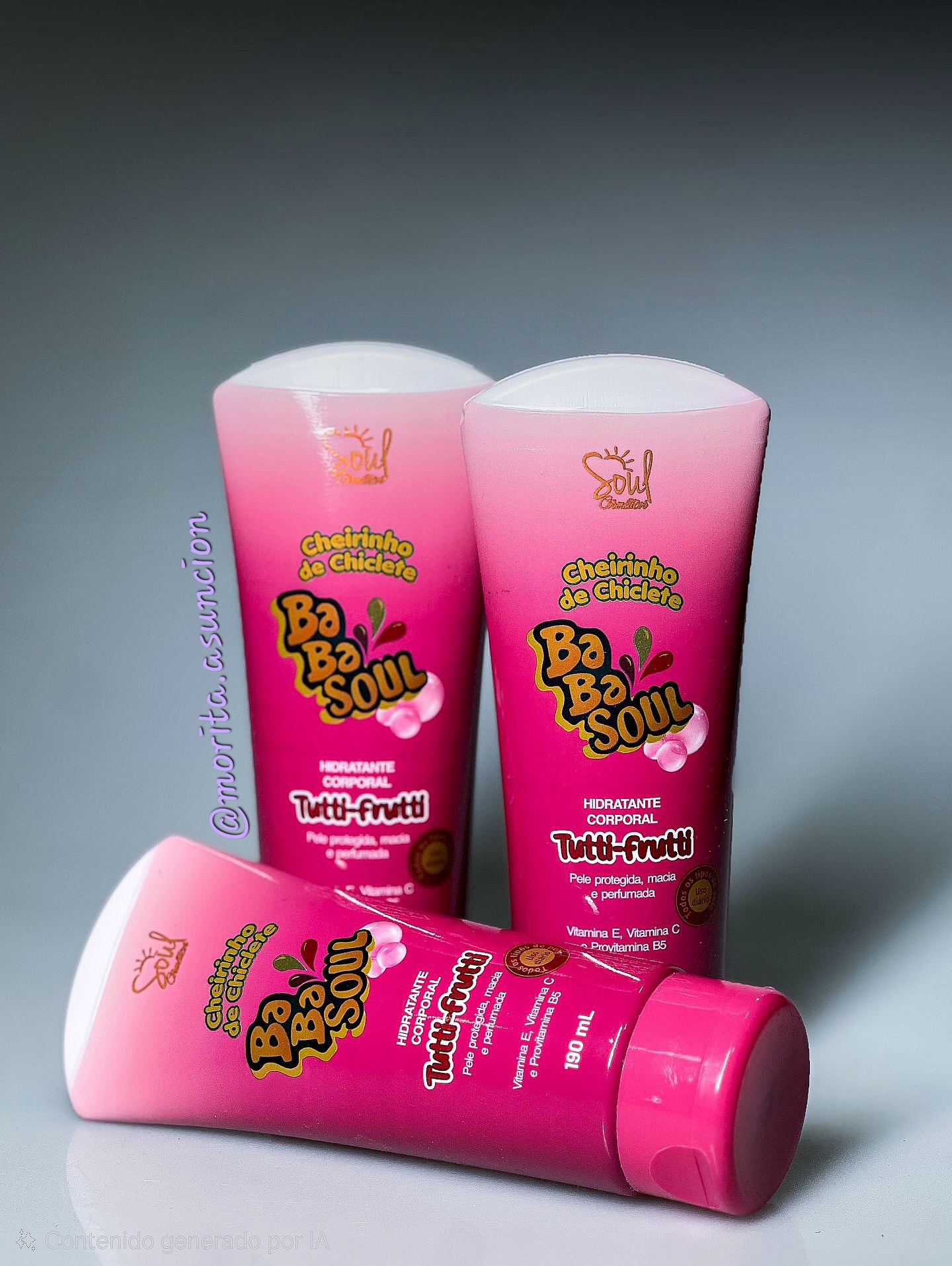 Crema Hidratante "Cheirinho de Chiclete" BabaSoul TuttiFrutti 190ml - 💄 COSMÉTICO - Morita | Cosméticos Paraguay