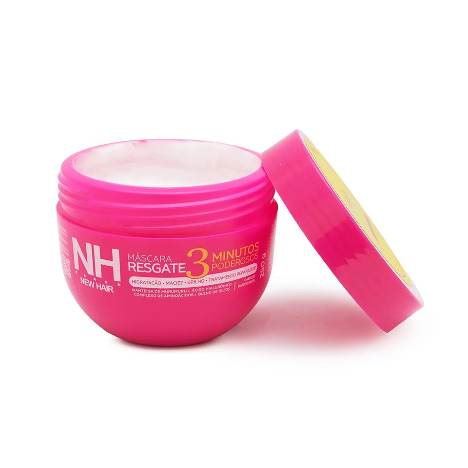 Mascara Capilar RESCATE 3 Minutos Poderosos 250g New Hair - 💄 COSMÉTICO - Morita | Cosméticos Paraguay