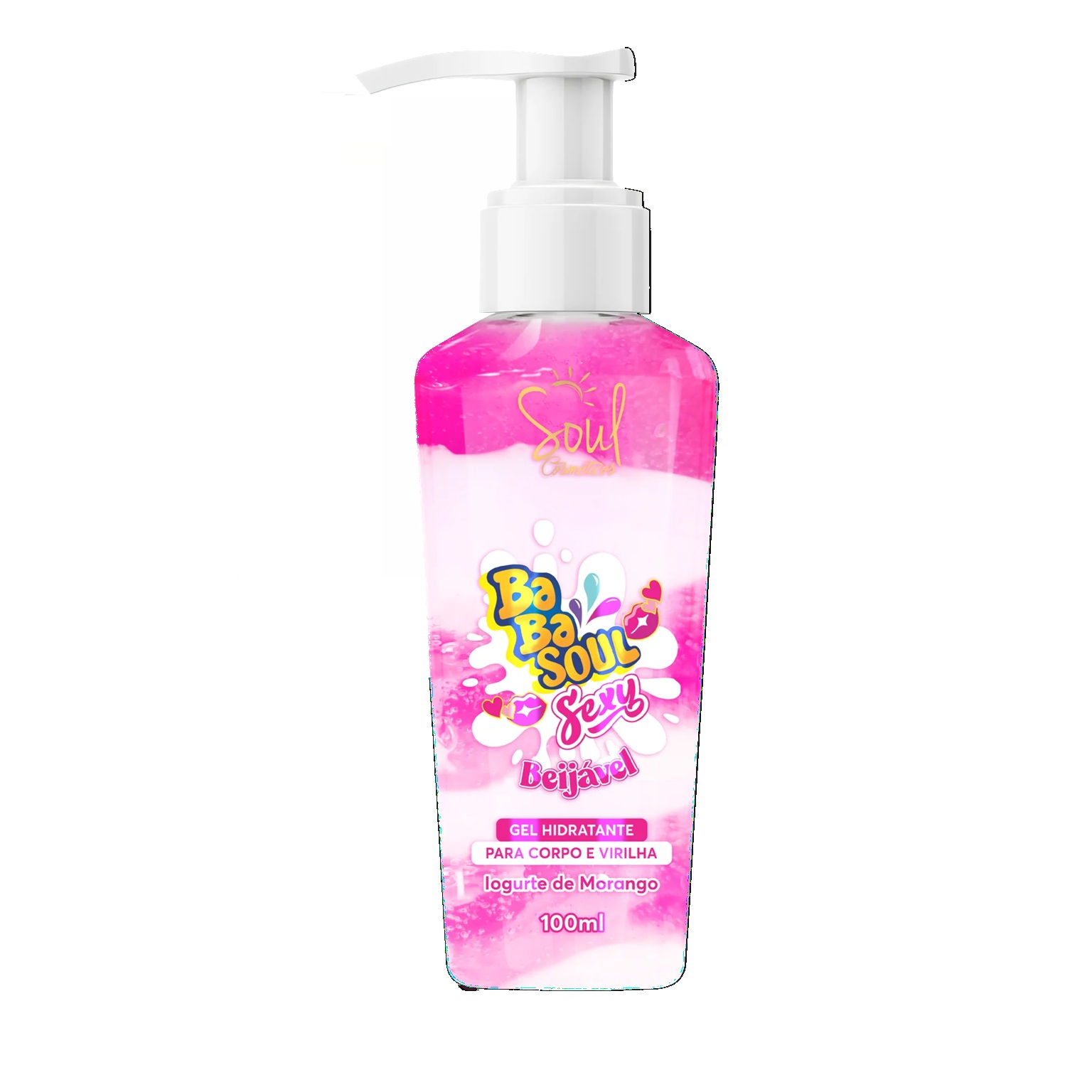 Gel Hidratante Corp. e Intimo BabaSoul Sexy Yogurt de Morango 100 ml Soul - 💄 COSMÉTICO - Morita | Cosméticos Paraguay