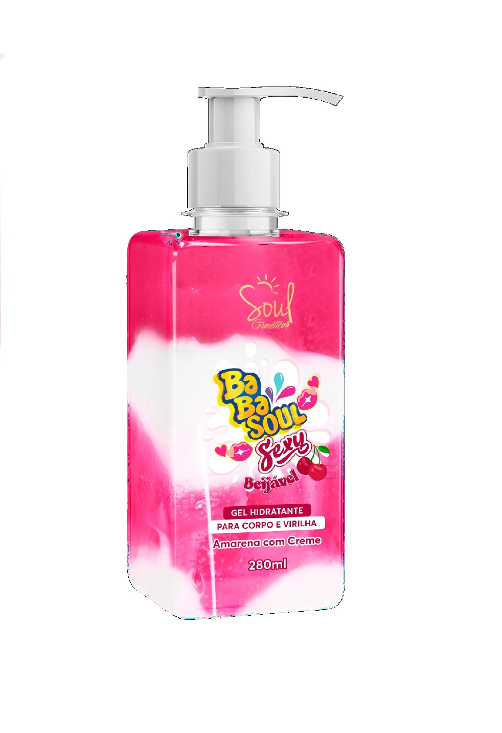 Gel Corp. e intimo BabaSoul Sexy Besable CHERRY 280ml  - 💄 COSMÉTICO - Morita | Cosméticos Paraguay