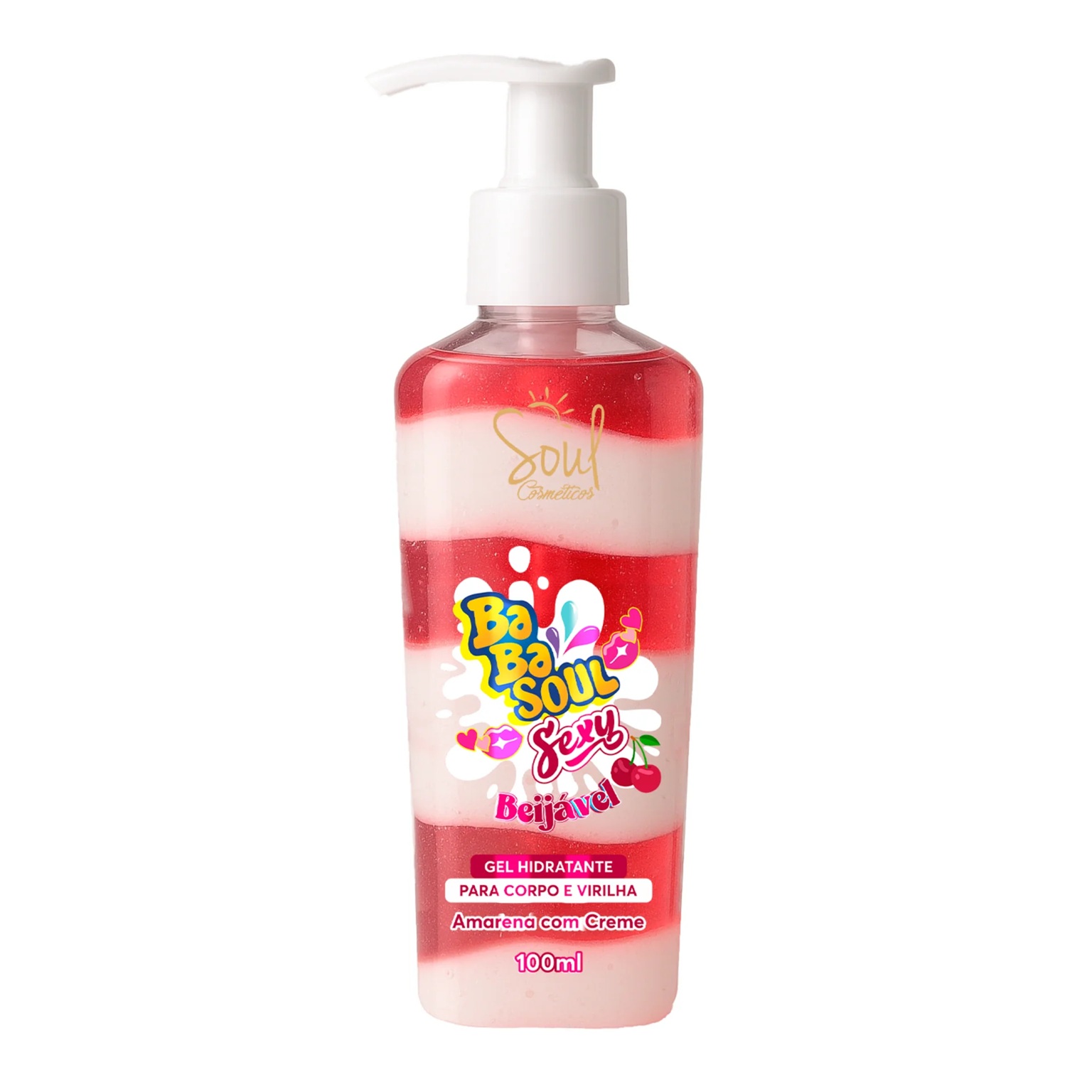 Gel Hidratante BabaSoul Sexy Besable CHERRY 100ml - 💄 COSMÉTICO - Morita | Cosméticos Paraguay