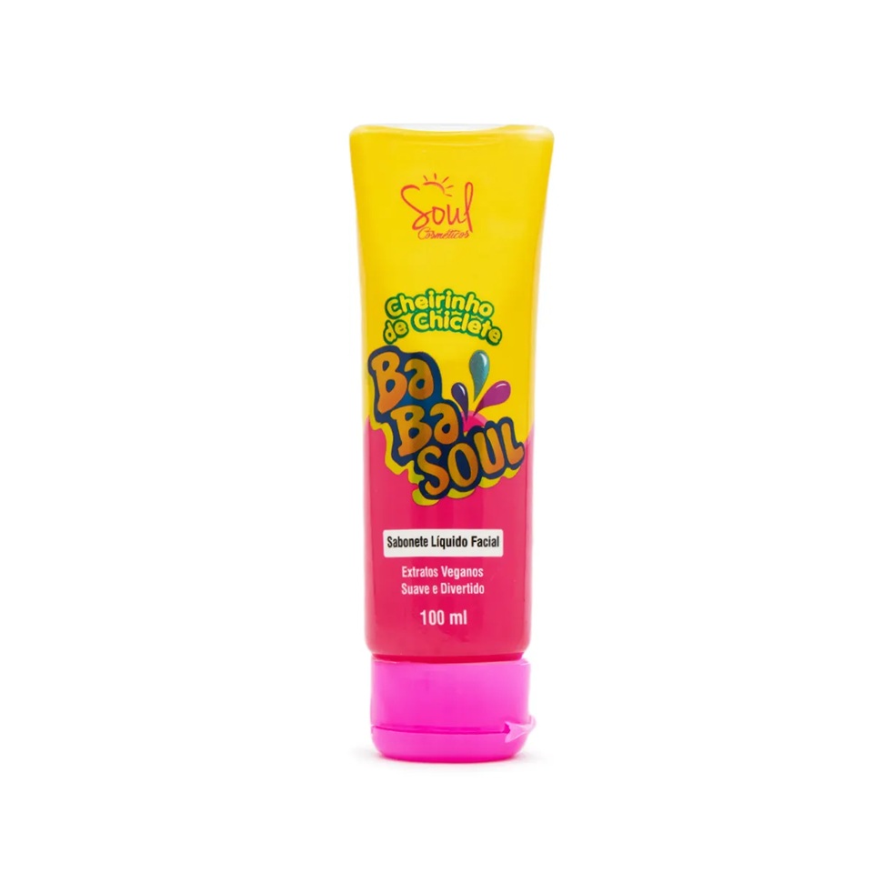Jabon liquido facial BabaSoul CHICLE 100ml - 💄 COSMÉTICO - Morita | Cosméticos Paraguay